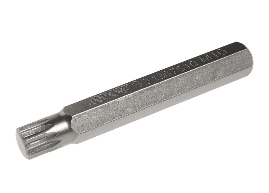 Бита SPLINE удлиненная JTC-1367510 (M10х75 мм, 10 мм, S2)