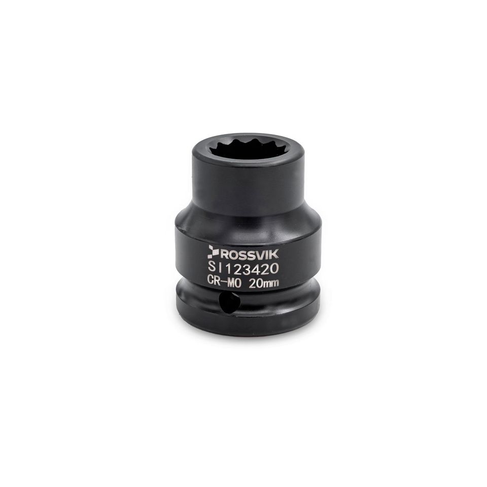 Головка торцевая ударная 12-гранная ROSSVIK SI123420 (3/4", 20 мм)
