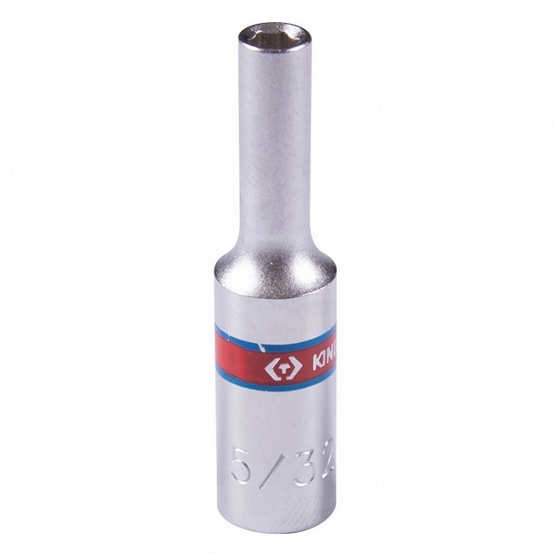 Головка торцевая глубокая шестигранная KING TONY 223505S 1/4", 5/32, дюймовая