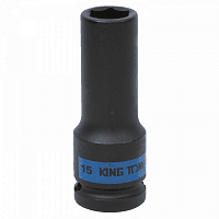 Головка торцевая ударная глубокая шестигранная 1/2", 15 мм KING TONY 443515M