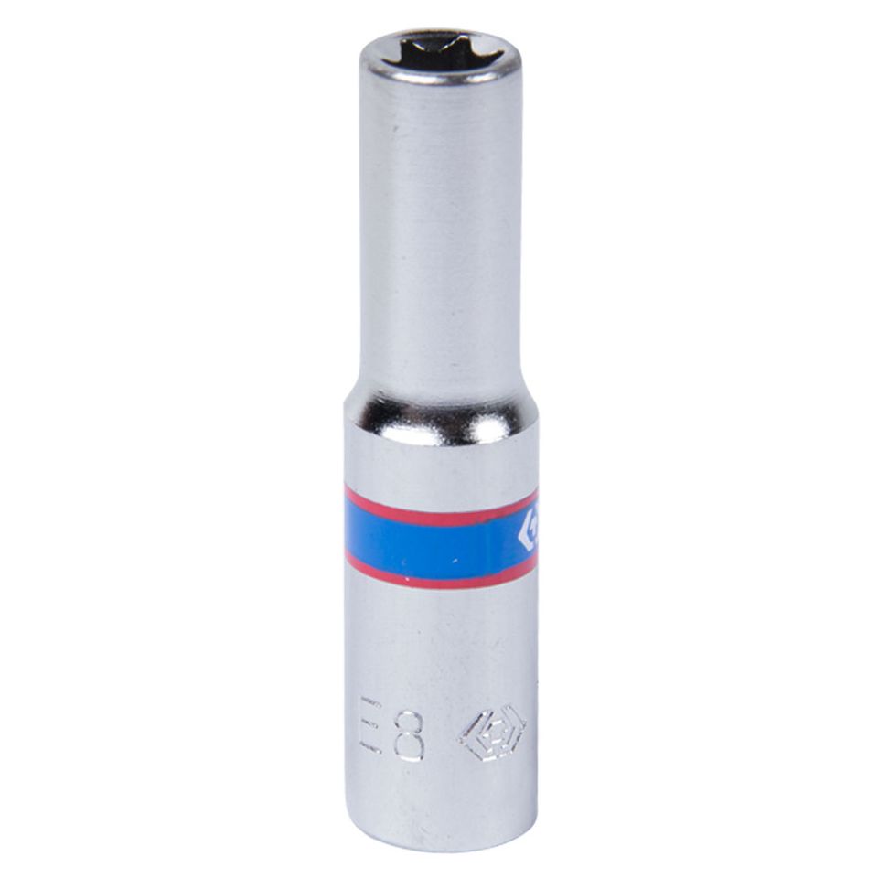 Головка торцевая TORX Е-стандарт 1/4", E8, L = 50 мм KING TONY 227508M