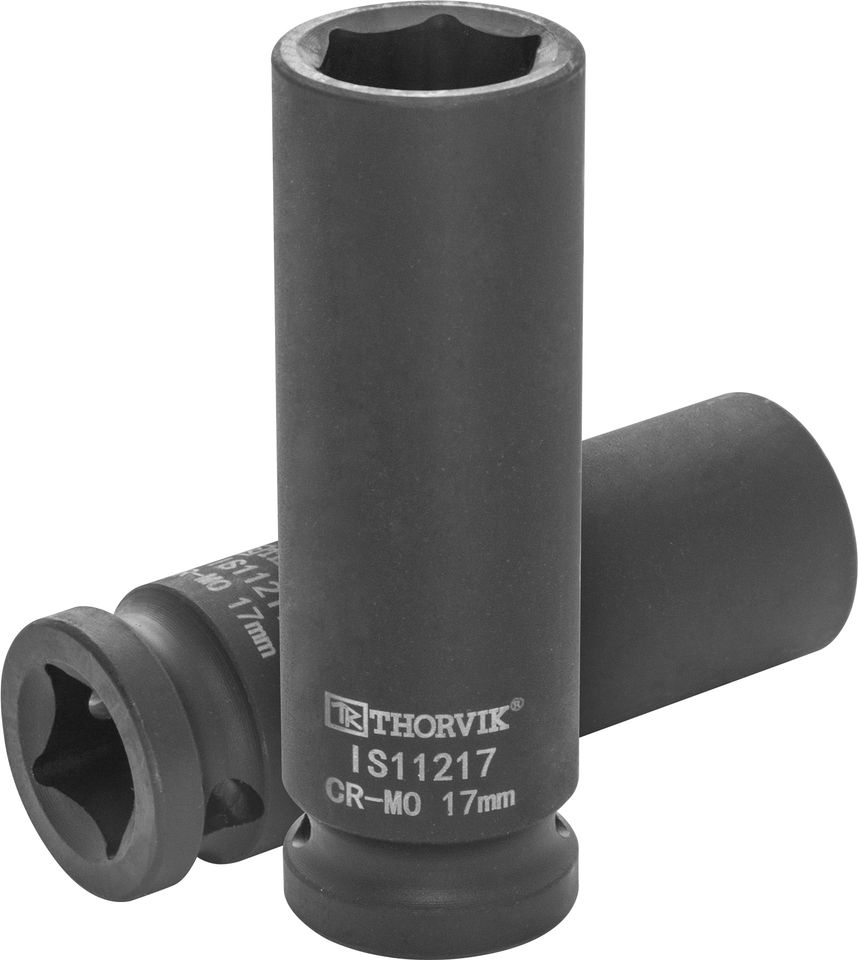 Головка торцевая ударная глубокая 1/2"DR, 17 мм Thorvik IS11217