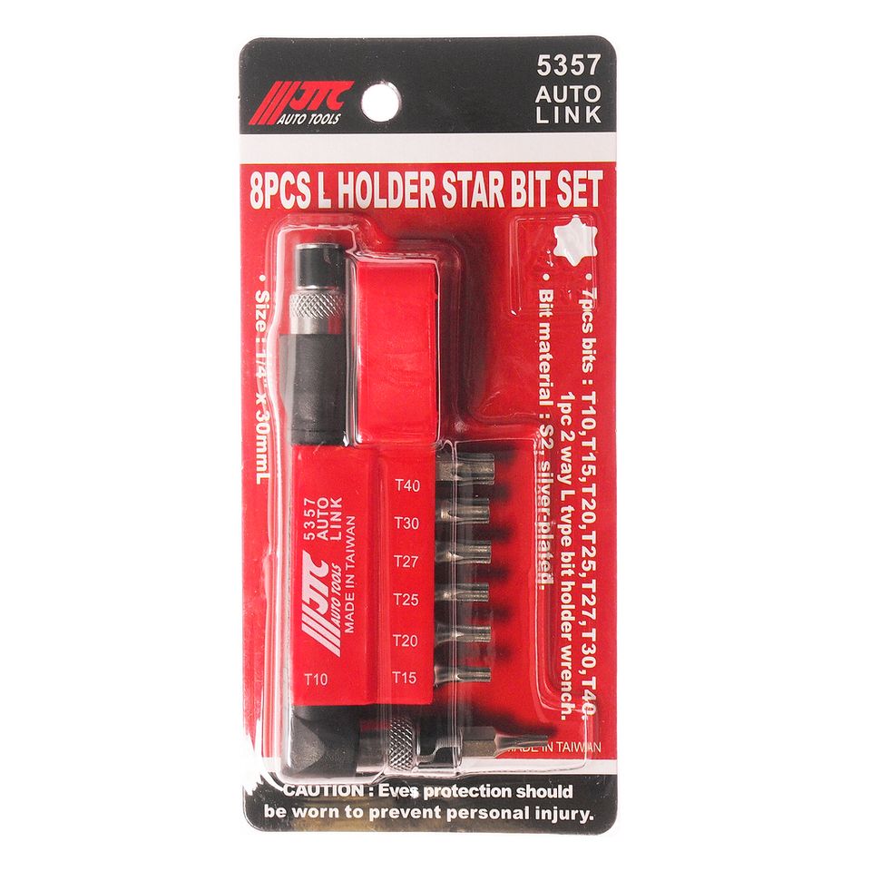 Набор бит JTC-5357 (1/4", TORX, Т10-Т40)