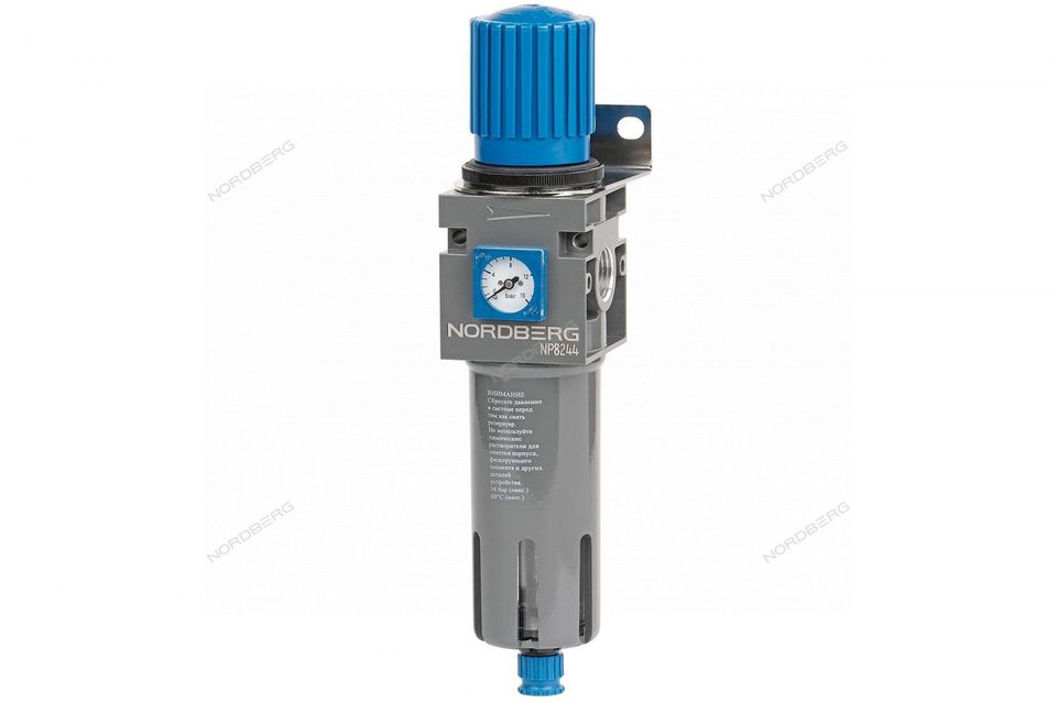 Фильтр воздушный с редуктором 1/2" 16 бар NORDBERG NP8244