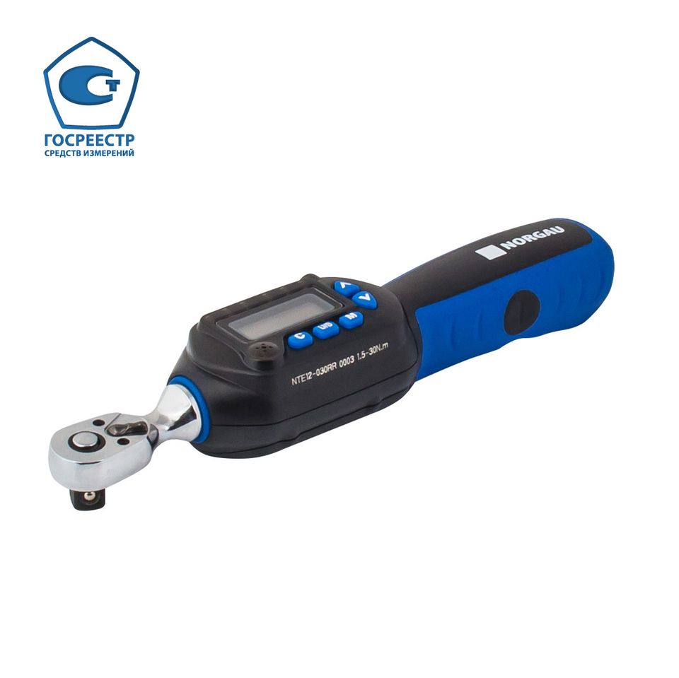 Ключ динамометр. электронный 3/8" 30Нм,NORGAU NTE12-030RR