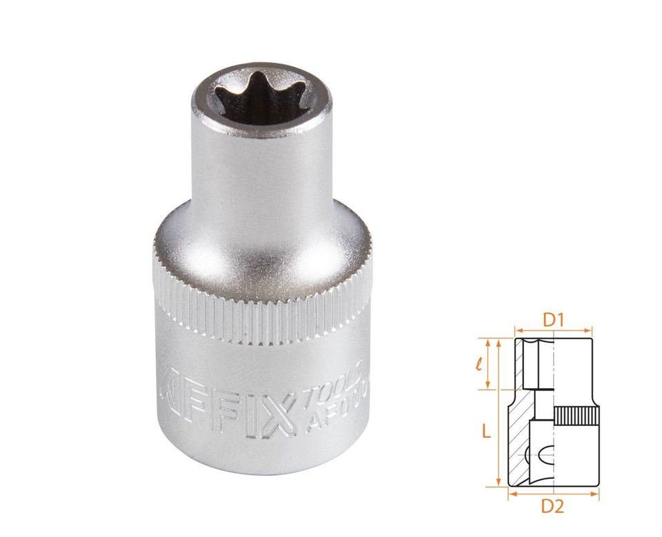 Головка торцевая TORX Е-стандарт 1/2" E11 AFFIX AF00043011