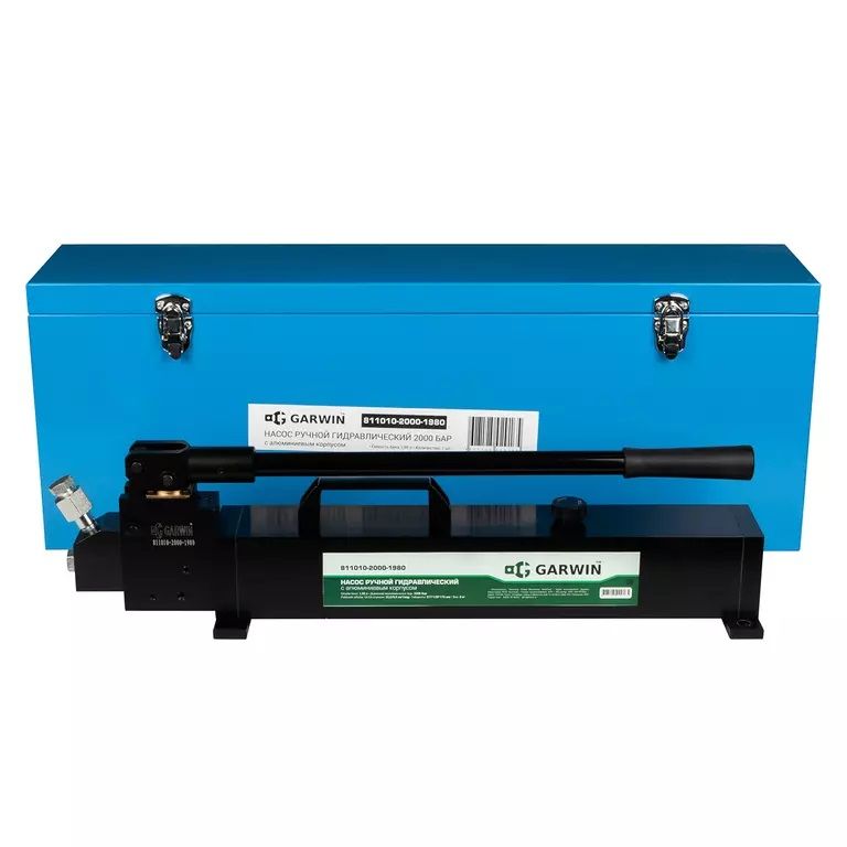 Насос ручной гидравлический с алюминиевым корпусом GARWIN PRO GHE-HP2800-1980 (2800 бар; 1,98 л)