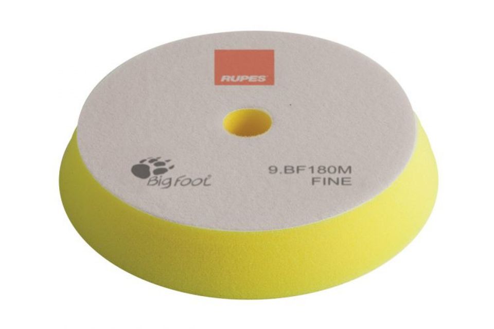 Диск полировальный RUPES 9.BG180M, жёлтый, 150/165х15 мм