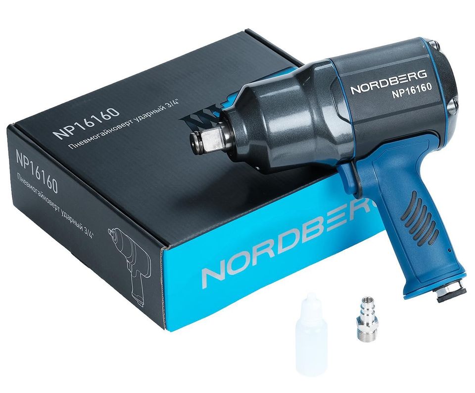Пневмогайковерт ударный NORDBERG NP16160, 3/4", 2000Нм