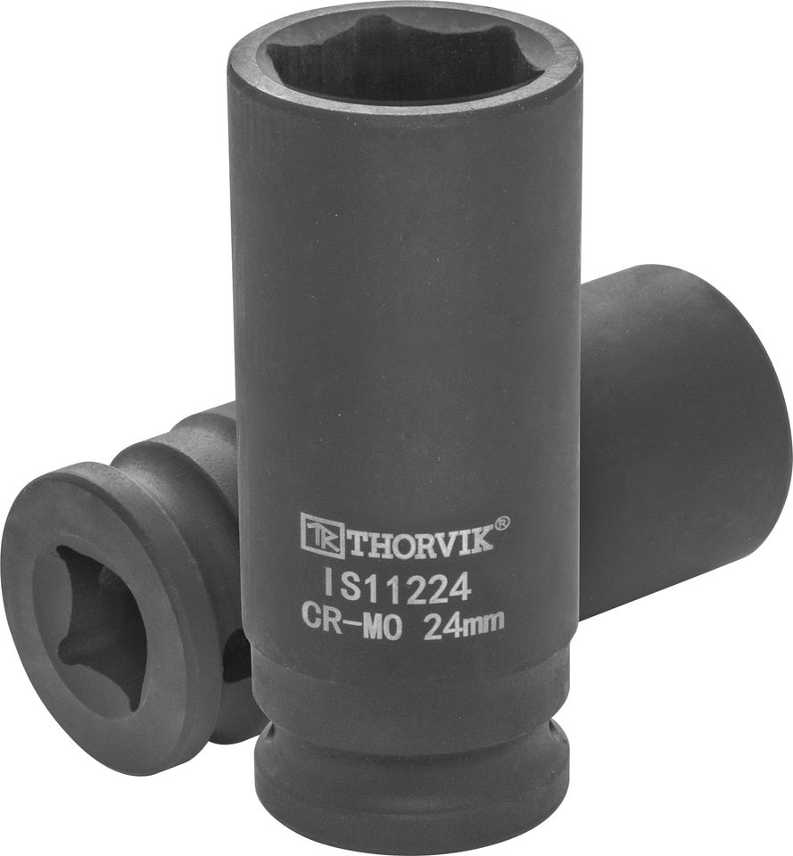 Головка торцевая ударная глубокая 1/2"DR, 24 мм Thorvik IS11224