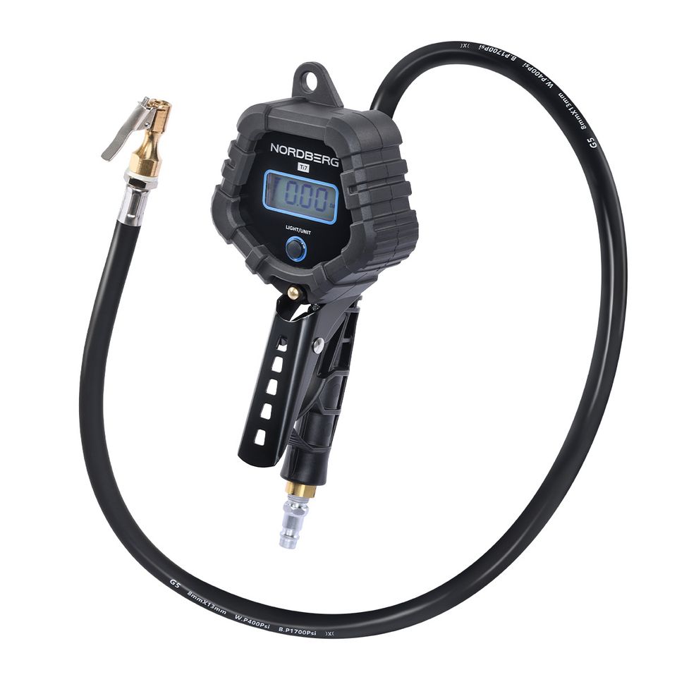 Пистолет профессиональный для подкачки колес NORDBERG Ti7, цифровой