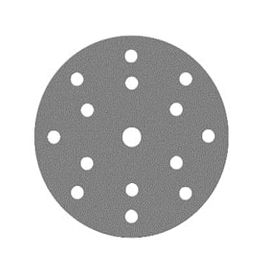 GREY диск на пленочной основе, оксид алюминия Ø150мм, Р220, липучка 15 отв.