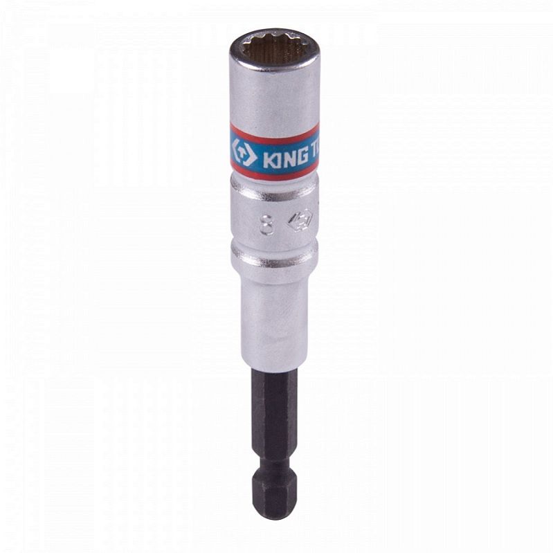 Головка для шуруповерта двенадцатигранная KING TONY 76B8**M, 1/4", 8-24 мм, L = 80 мм