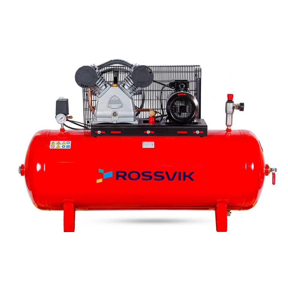 Компрессор поршневой ROSSVIK СБ4/Ф-270.LB50 (690 л/мин, 10 бар, ресивер 270 л, 380 В/4 кВт)