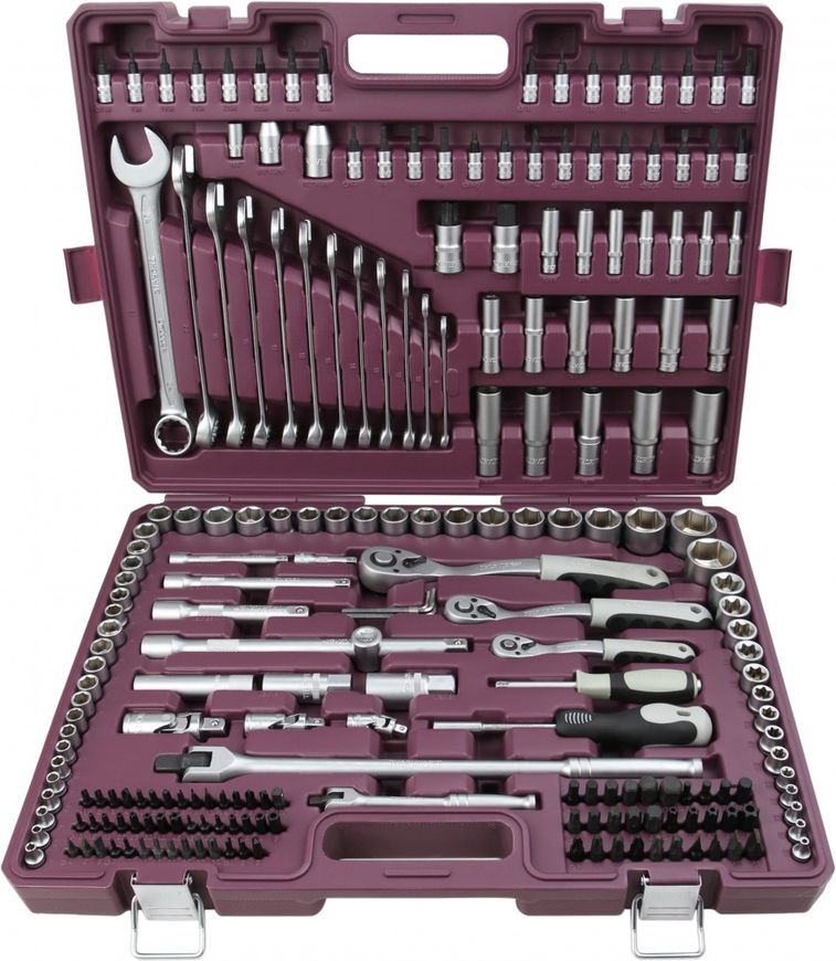 Набор инструмента универсальный Thorvik TS217 (1/4", 3/8", 1/2"DR, 217 предметов)
