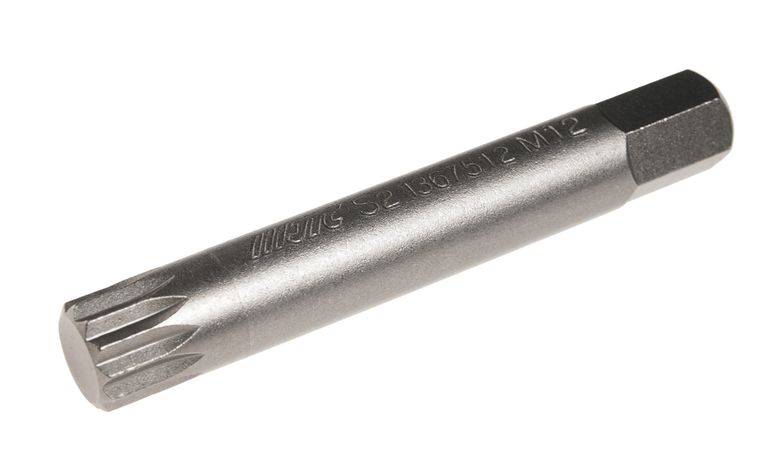 Бита SPLINE удлиненная JTC-1367512 (M12х75 мм, 10 мм, S2)