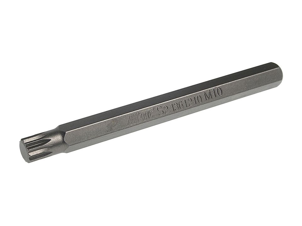 Бита SPLINE удлиненная JTC-1361210 (M10х120 мм, 10 мм, S2)