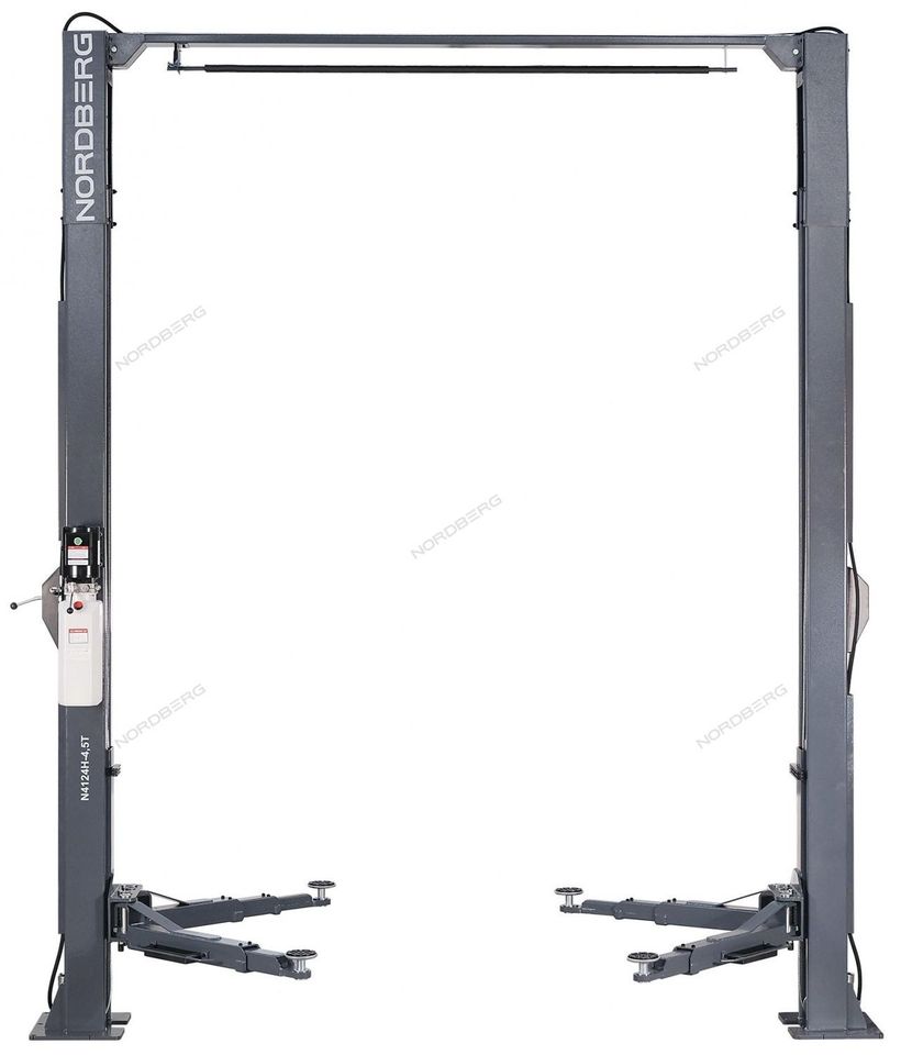 Подъемник двухстоечный с верхней синхронизацией NORDBERG N4124HM-4,5G (4,5 т, 380 V)