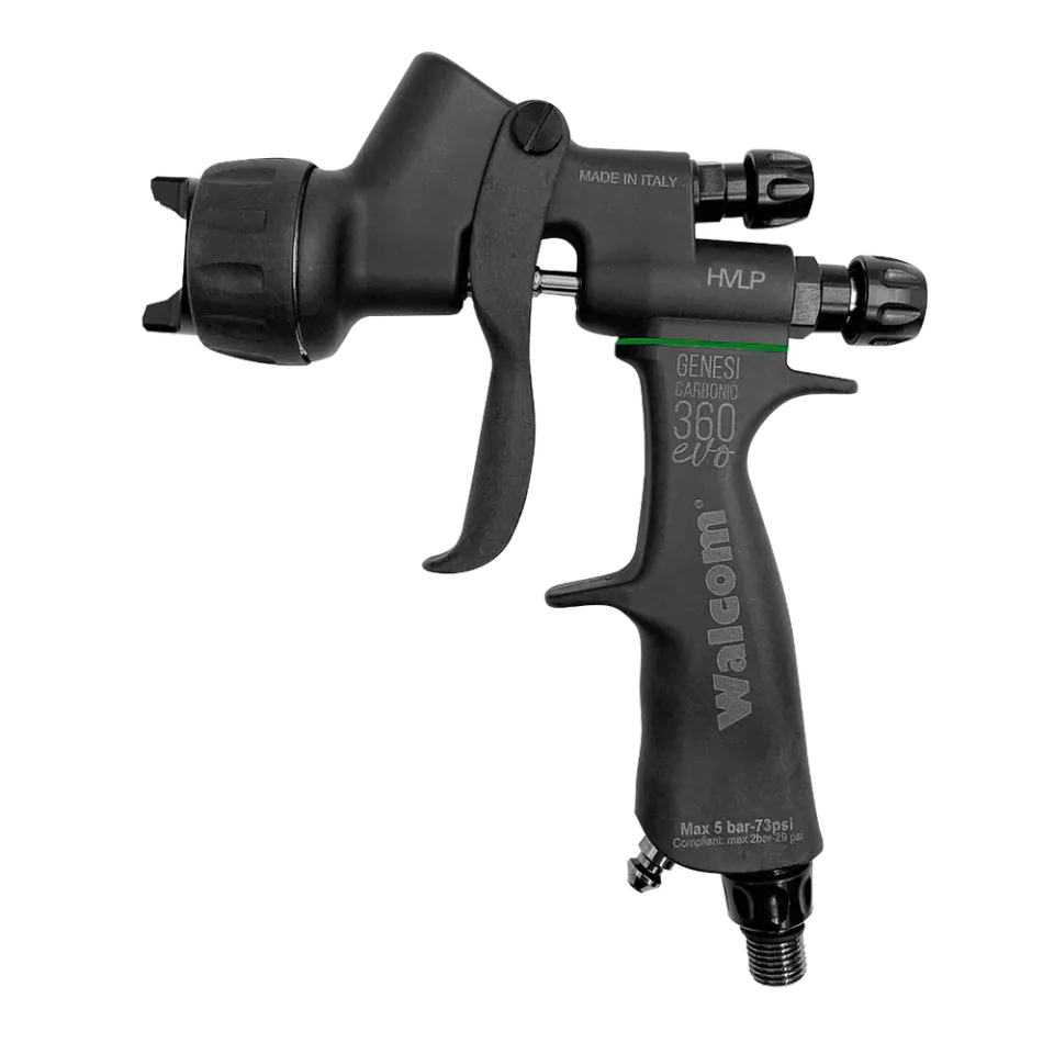 Краскопульт W032013 CARBONIO EVO HVLP, верхний бачок пластик, без манометра, 1,3 мм