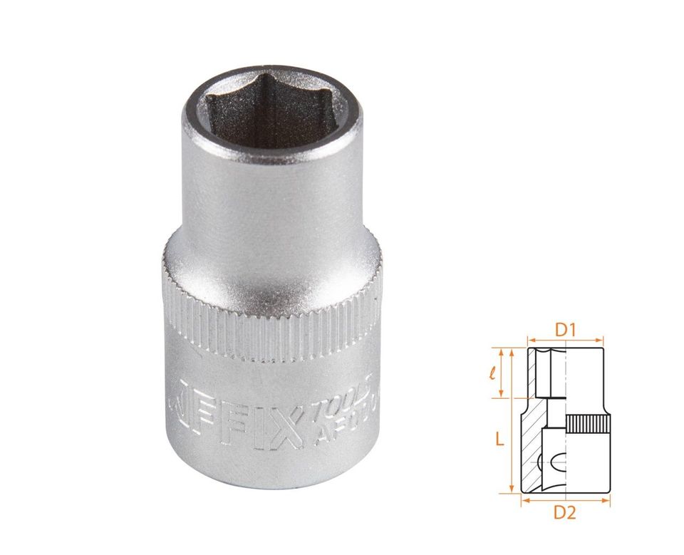 Головка торцевая стандартная шестигранная 1/2" 12 мм AFFIX AF00040012