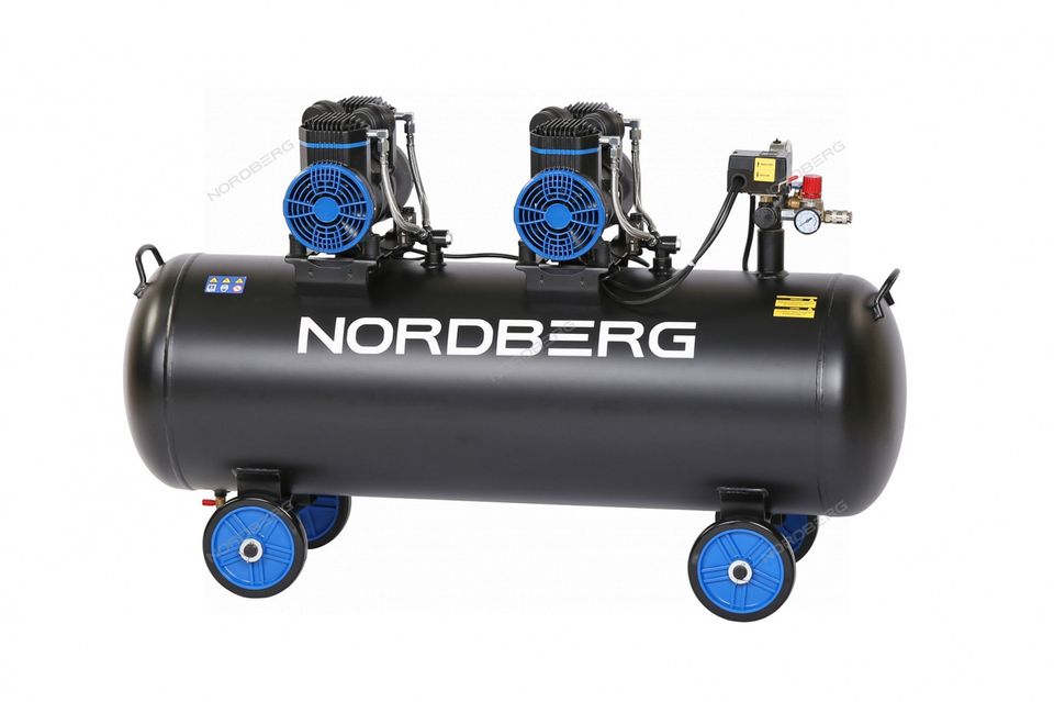 Компрессор безмасляный NORDBERG NCEO135/500 (220 В, ресивер 135 л, 500 л/мин)