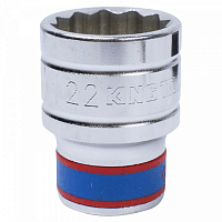 Головка торцевая стандартная двенадцатигранная 1/2", 22 мм KING TONY 433022M