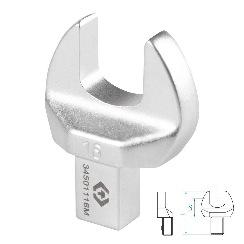 Насадка рожковая серии FIT KING TONY 34501116M (16 мм, 9х12 мм)