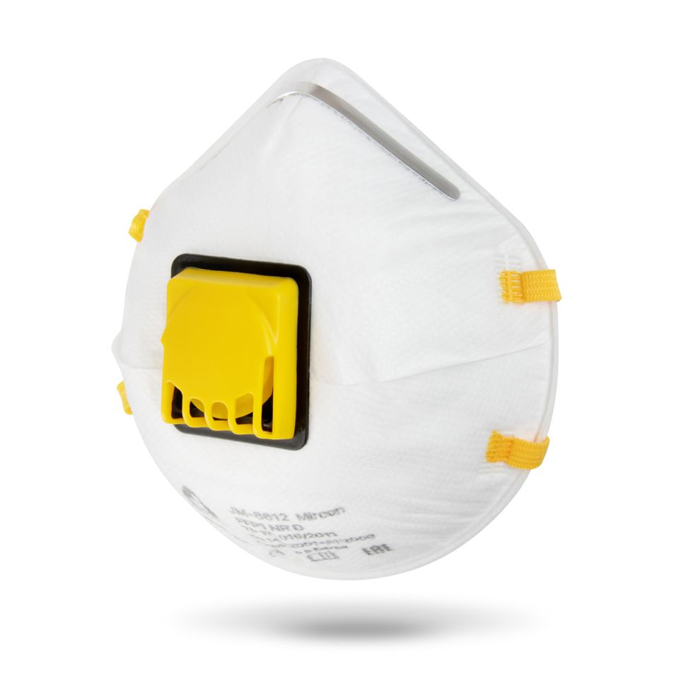 Полумаска Mircon JETA PRO JM-8612 противоаэрозольная с клапаном MaxFlow, класс защиты FFP1 /10шт/
