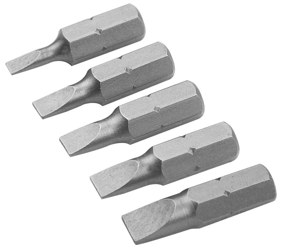 Набор вставок (бит) торцевых 1/4" Slotted 3-6,5 мм 25 мм 5 предметов TOLSEN TT20285