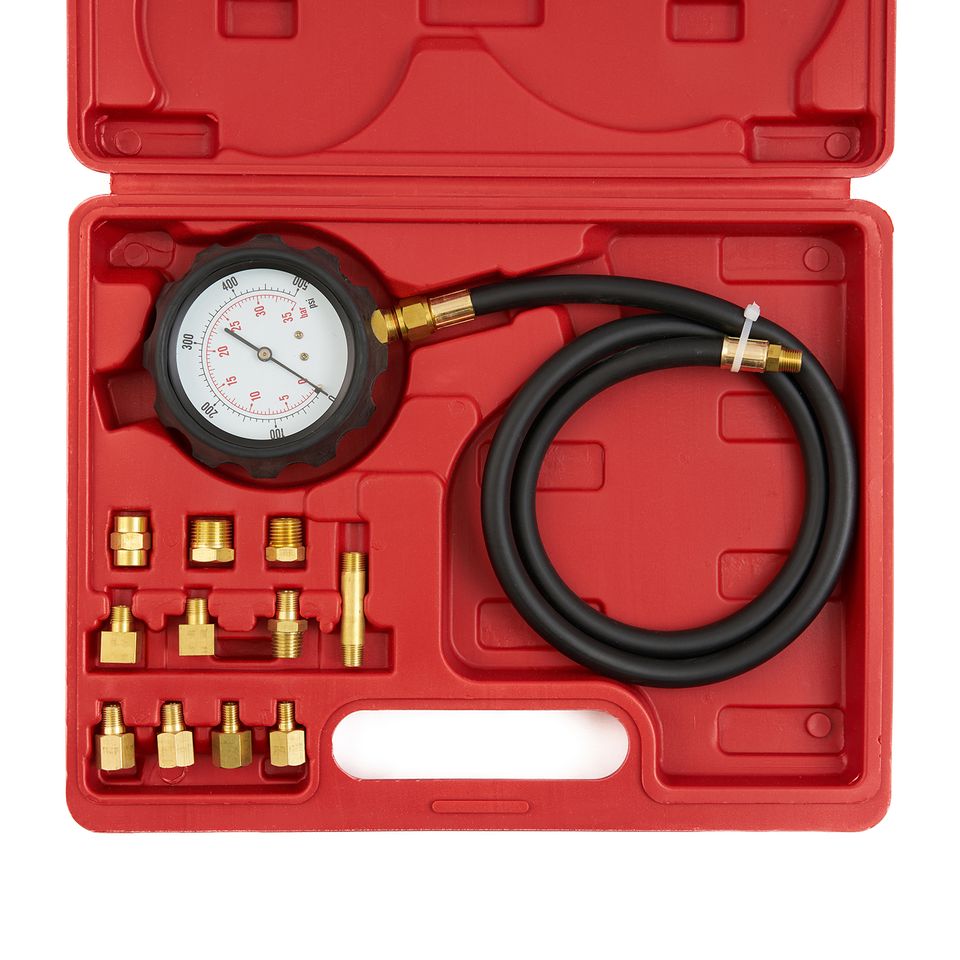 Тестер давления масла с адаптерами ROSSVIK ST106 (0-500PSI, 0-35 бар)