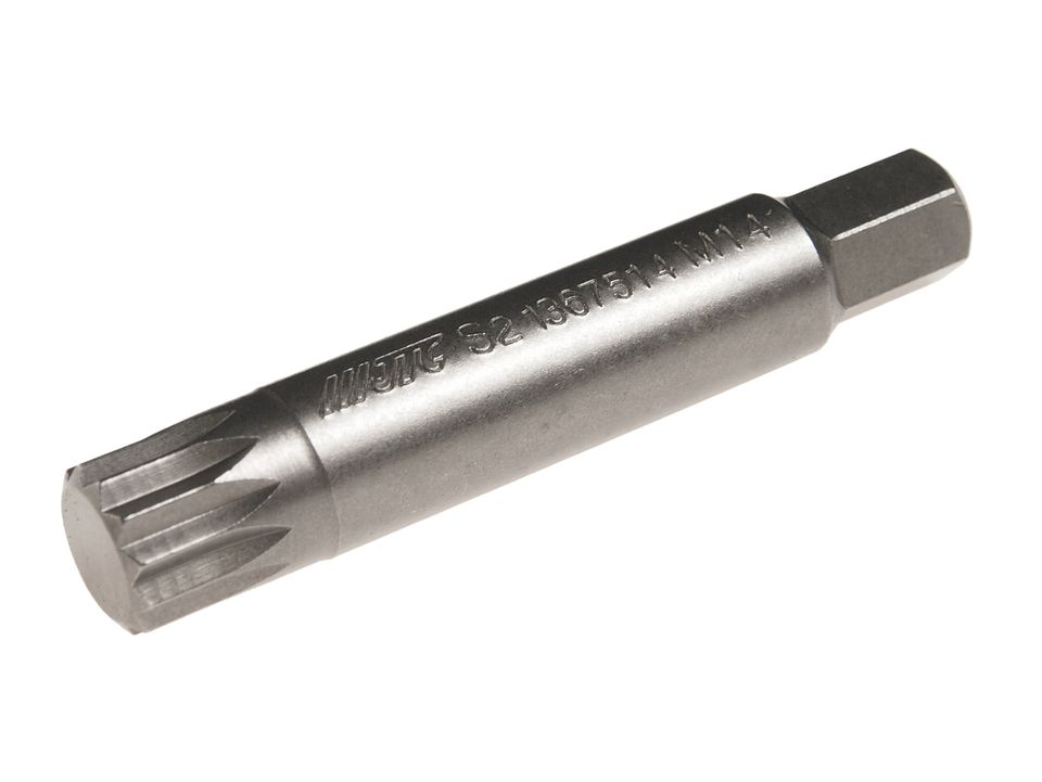 Бита SPLINE удлиненная JTC-1367514 (M14х75 мм, 10 мм, S2)