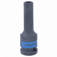 Головка торцевая ударная глубокая двенадцатигранная 1/2", 8 мм KING TONY 443008M