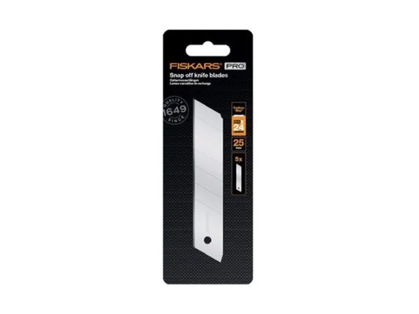 Лезвия сменные сегментированные 25мм 5шт CarbonMax FISKARS