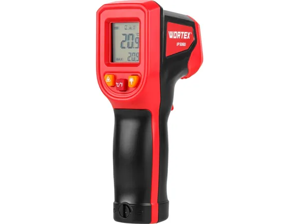 Инфракрасный термометр (пирометр) WORTEX IP 5060 -50°C...+600°C,регулировка чувствительности 0,1-1,0