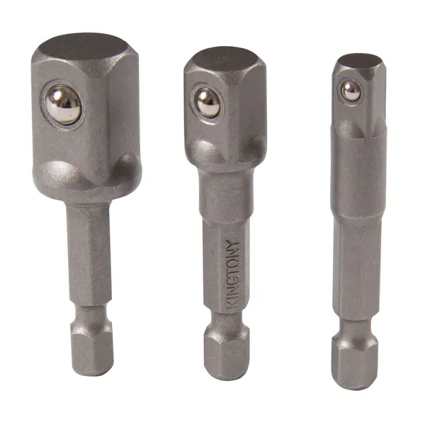 Набор переходников 1/4">1/4", 3/8", 1/2", 3 предмета KING TONY 9103PR
